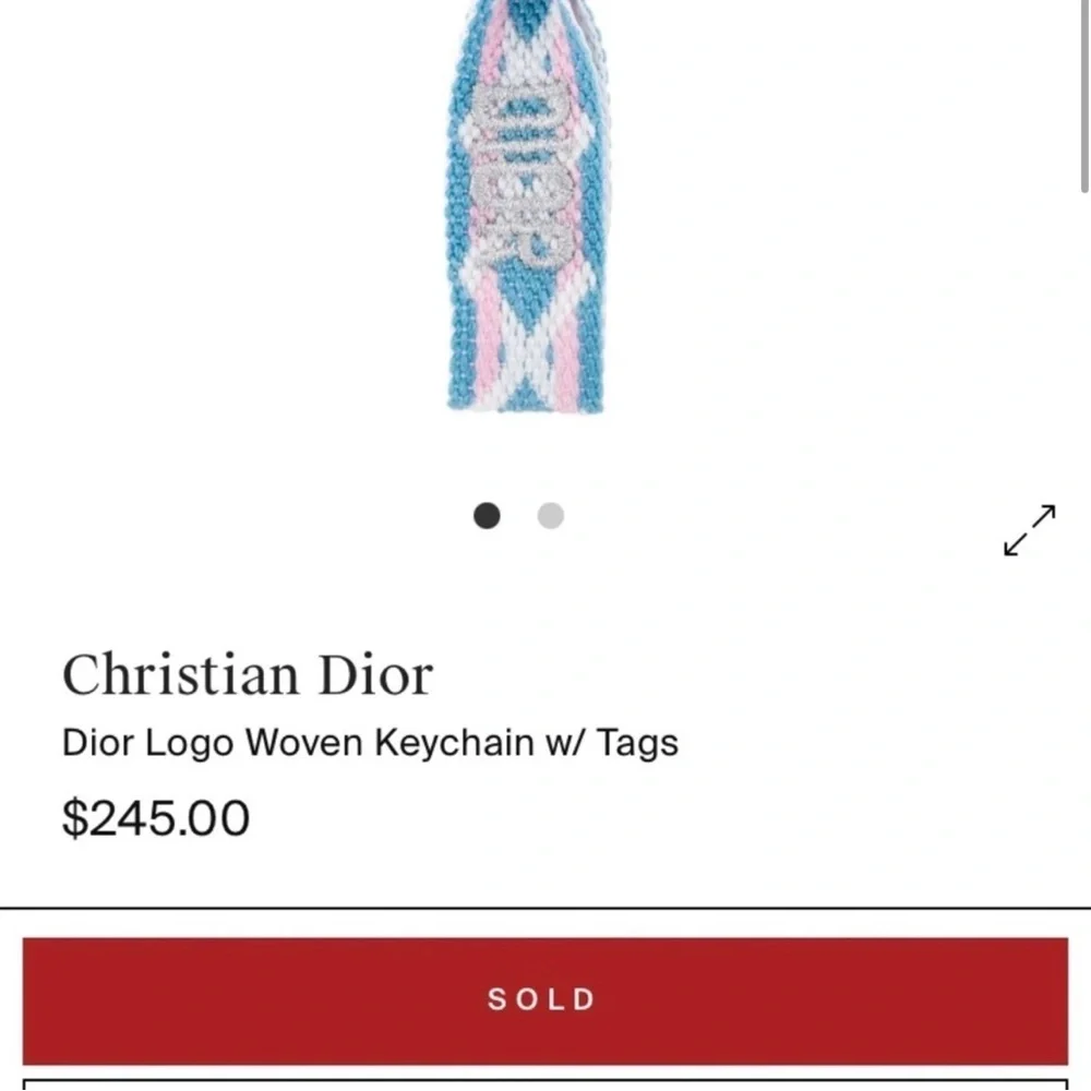 DIOR Accessories Woven Bag Charm Key Chain